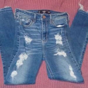 Hollister size 3 blue jeans